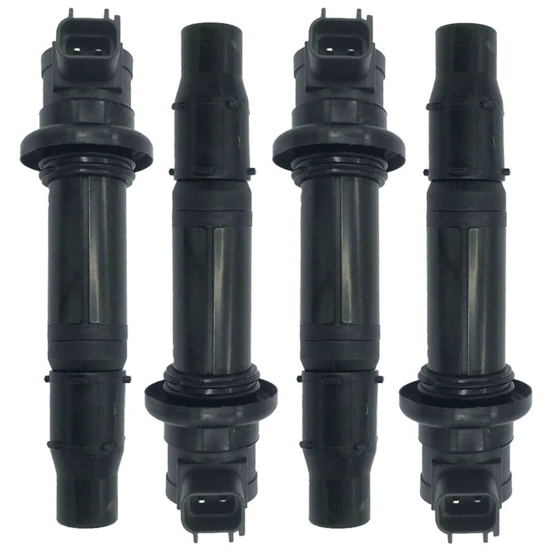 Germban F6T558 4PCS Ignition Coils Replacement for Yamaha 2006-2014 FZ1 2015 FZS1 2009-2016 Vmax 1700 2002-2006 YZF-R1 2003-2007 YZF-R6 2006-2009 YZF-R6S 5VY-82310-00-00 2C0-82310-00-00 - Image 1